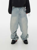 Oversized lyse jeans