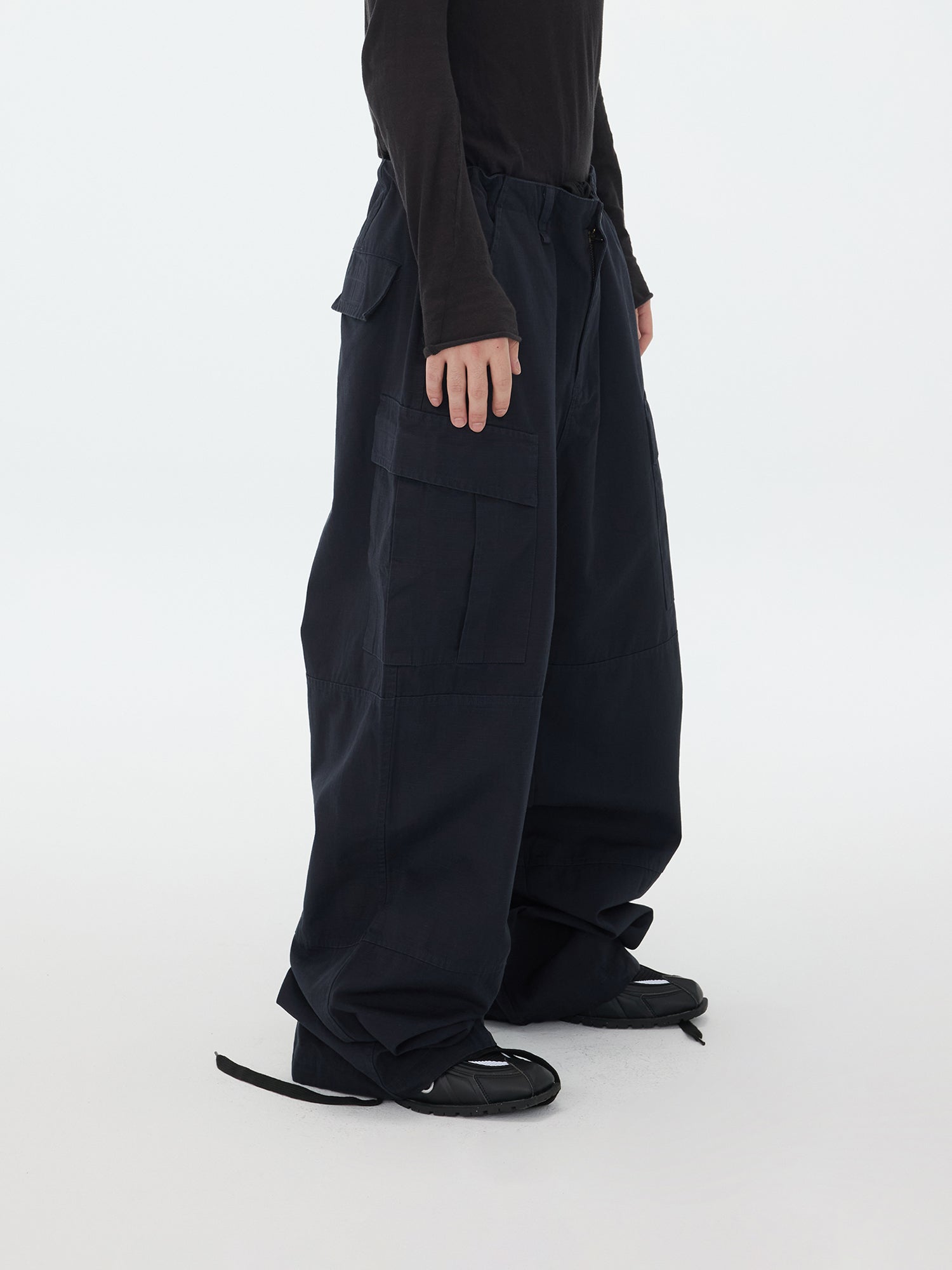 Midnight Drawstring Cargo Pants