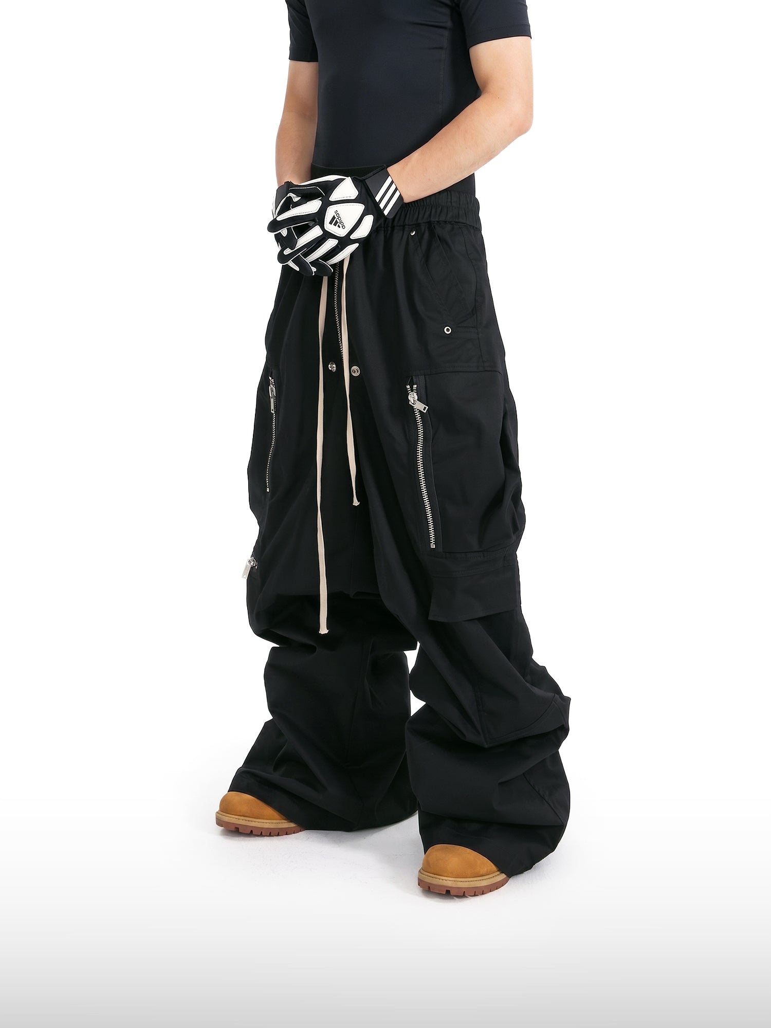 Multi-Zip Wide Pants