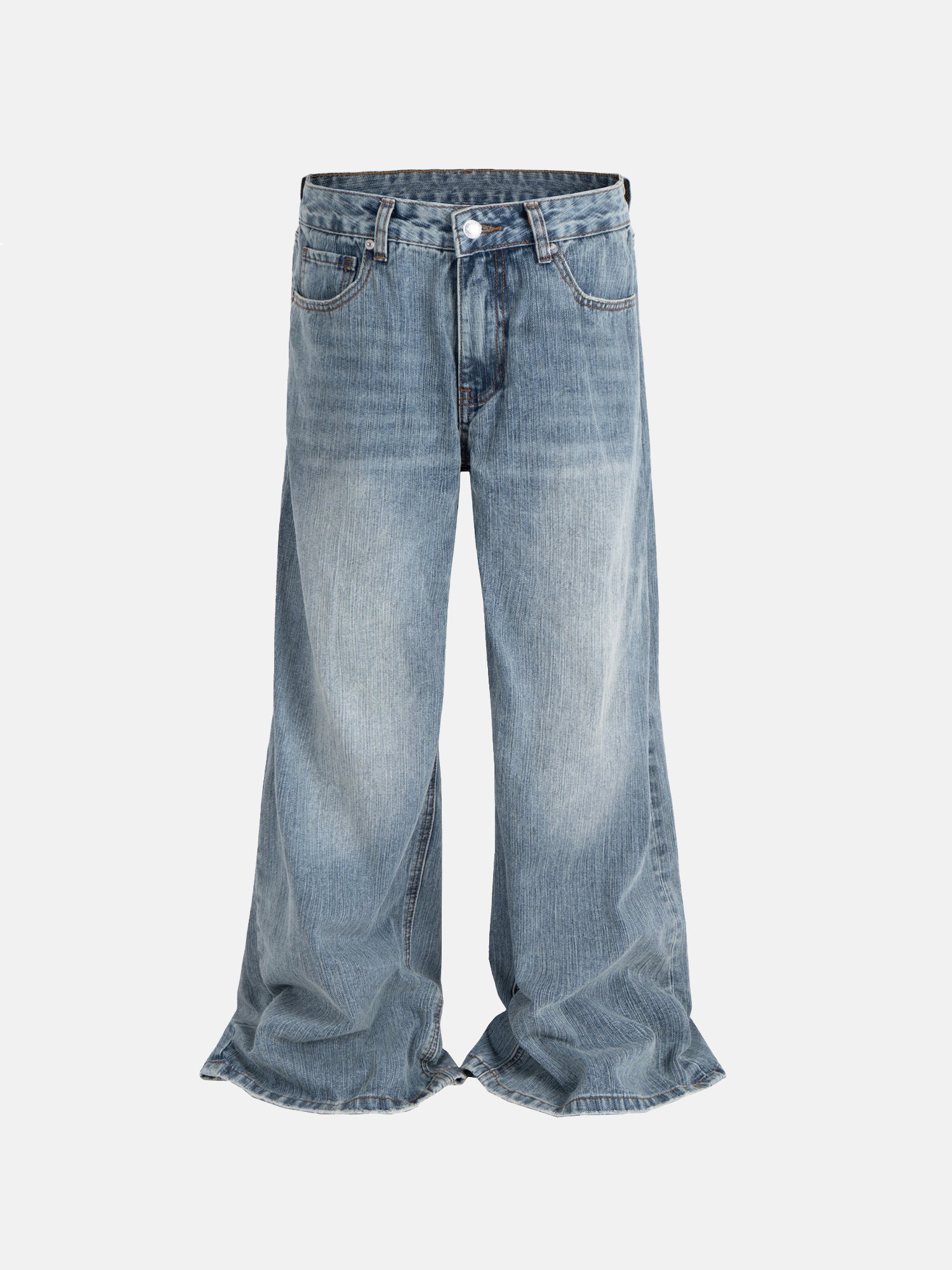 Oversized Faded Jeans