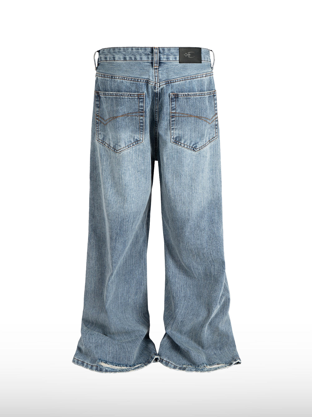 Oversized Faded Jeans