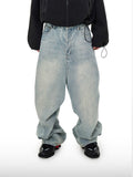 Oversized lichte jeans