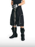 Oversized cargoshort met ritsen