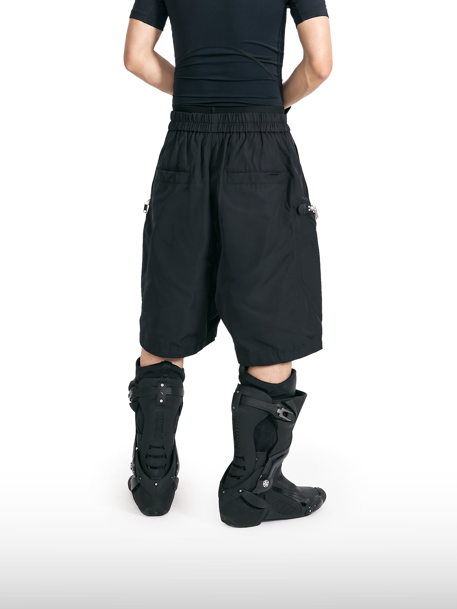 Oversized cargoshort met ritsen