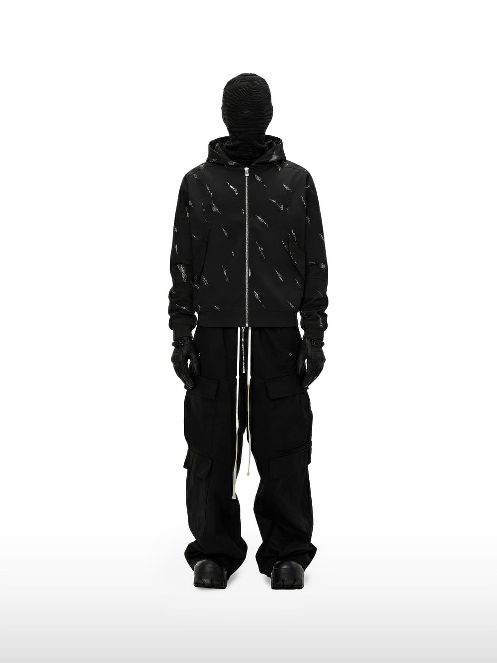 Patterned Hoodie