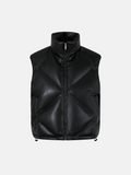 Quilted Black Vest