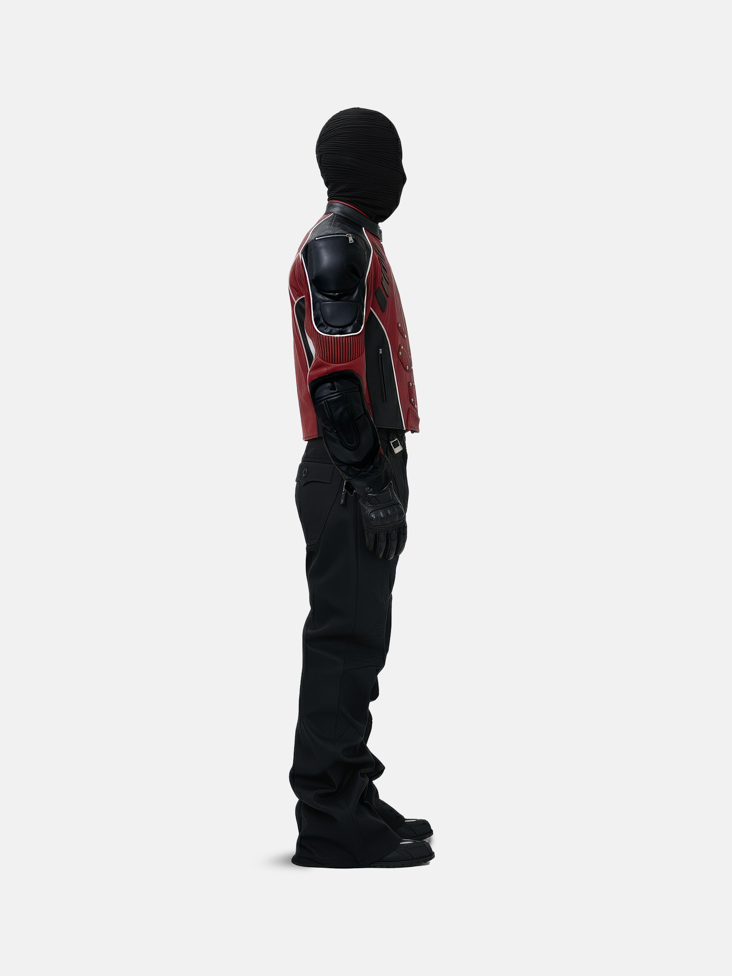 レッドブラックモトジャケット