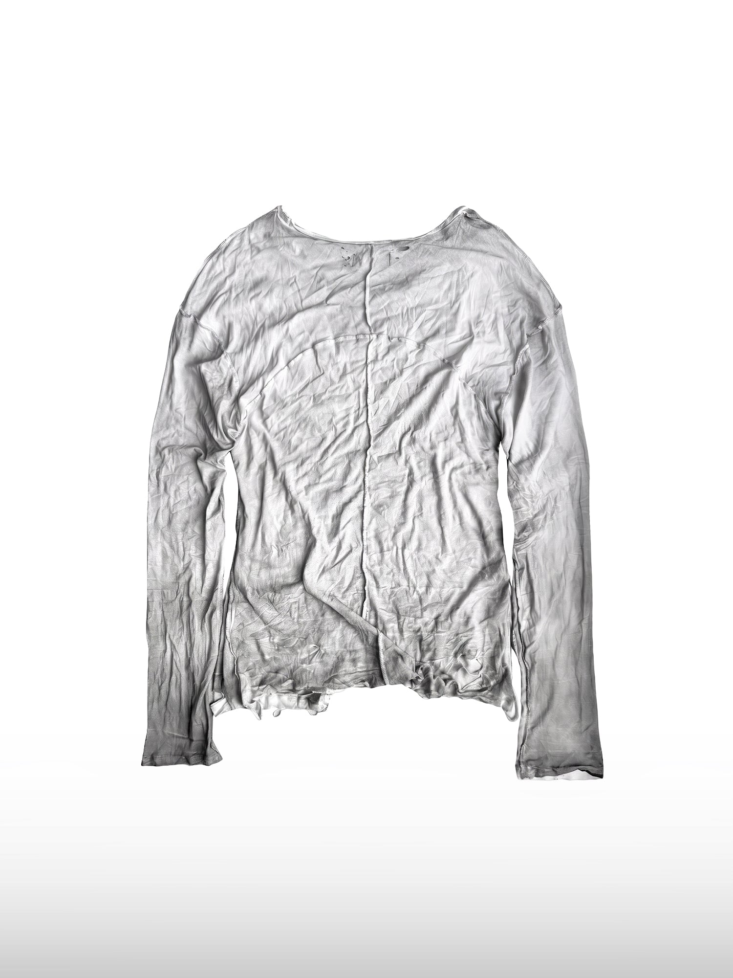 Raw Ombre Long Sleeve Shirt