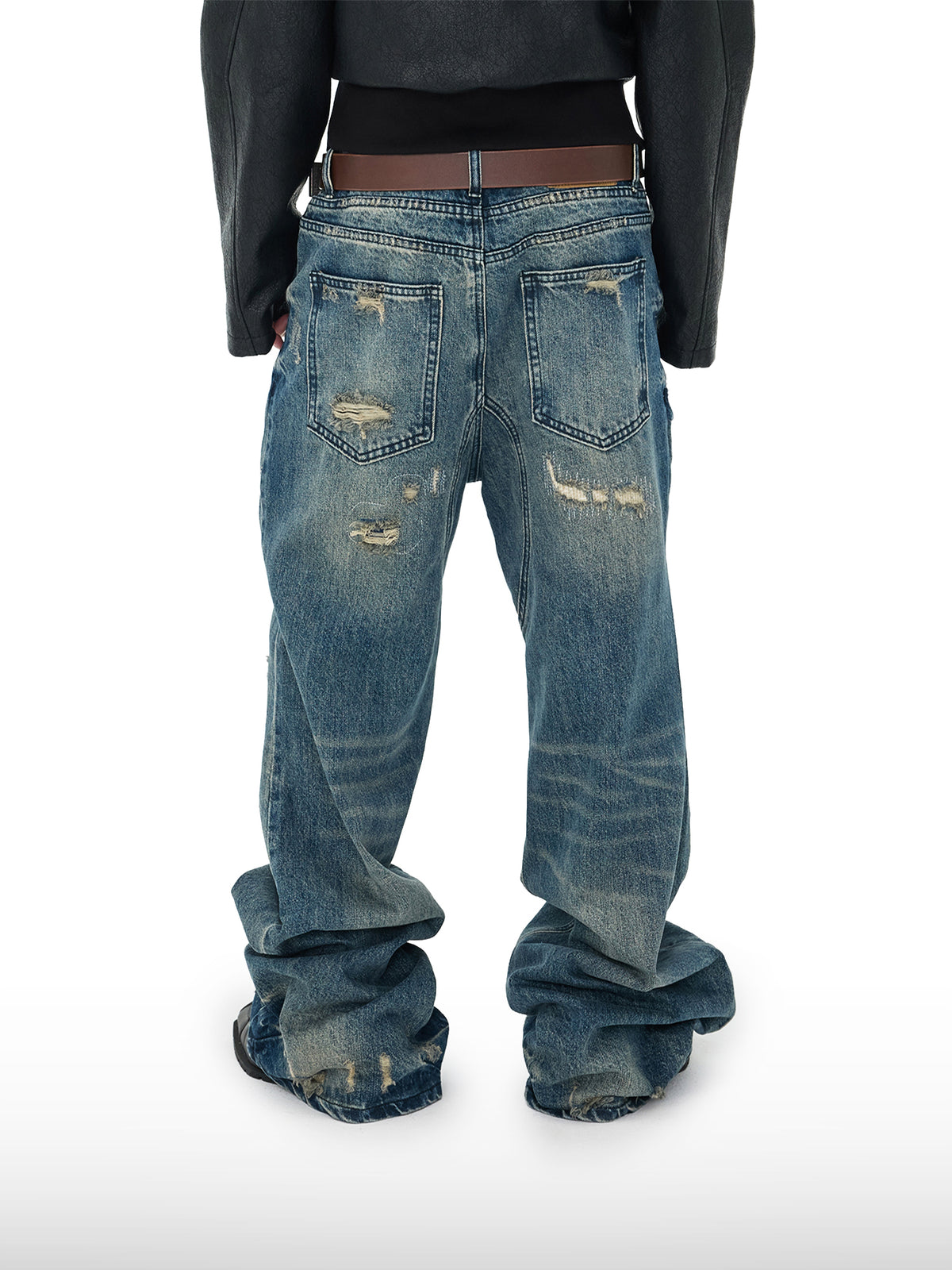 Retro jeans med utsvingte ben