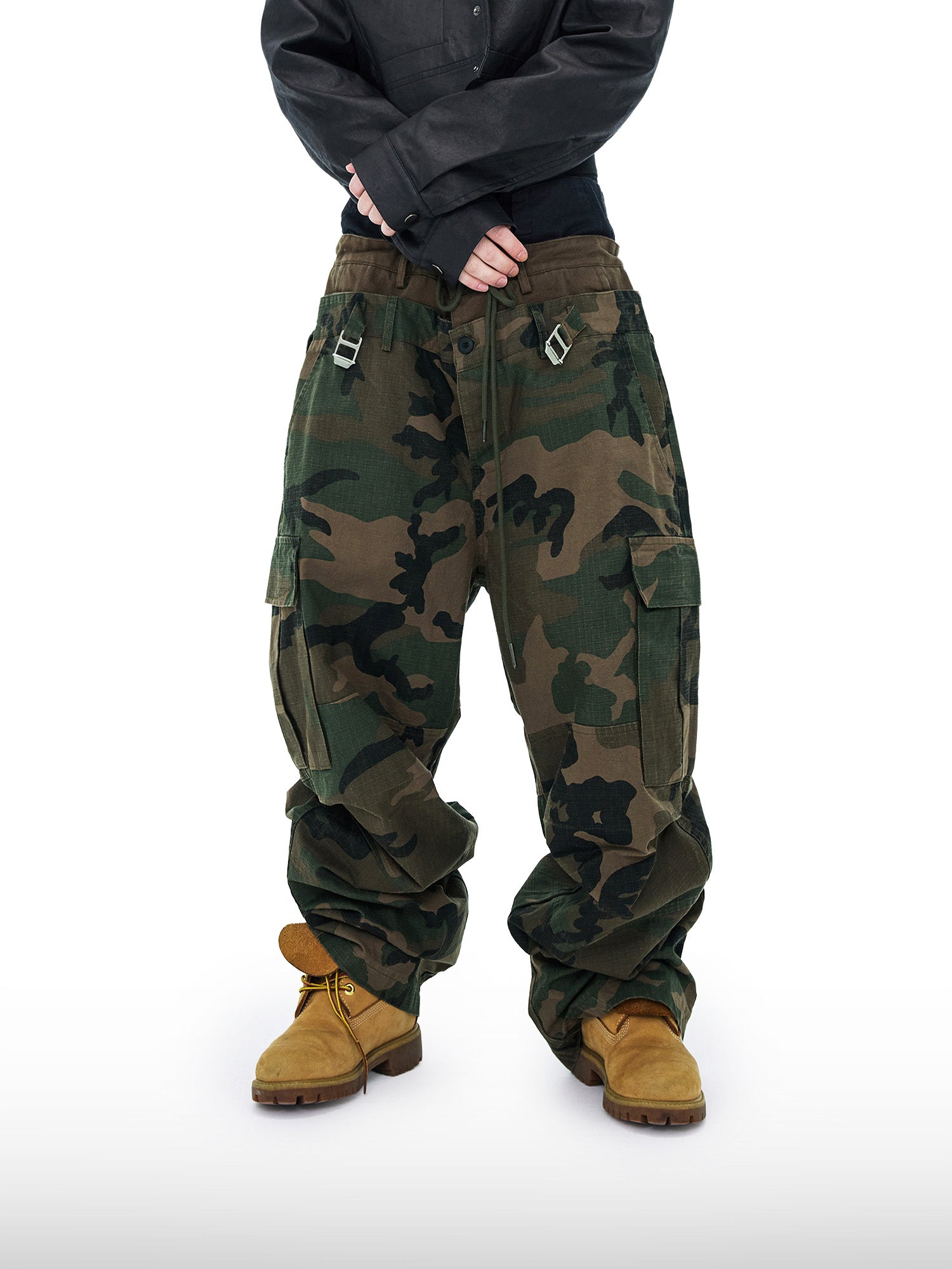 Drievoudige Taille Camo Broek