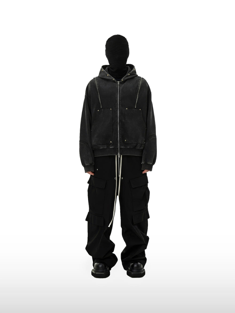 Hoodie met klinknagels