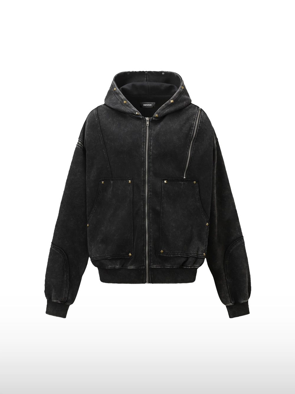 Hoodie met klinknagels