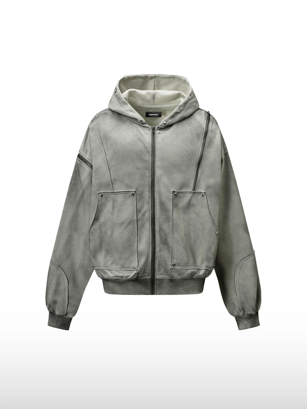 Hoodie met klinknagels