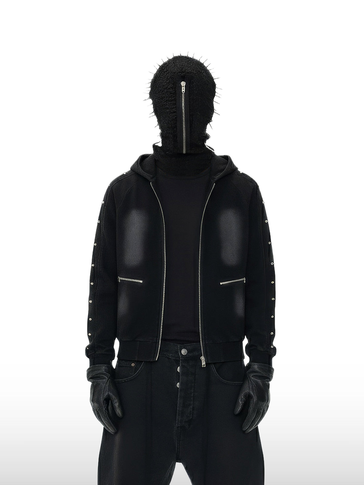 Studded Hoodie Jacket