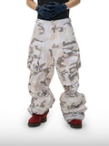 Zandkleurige camo-cargobroek