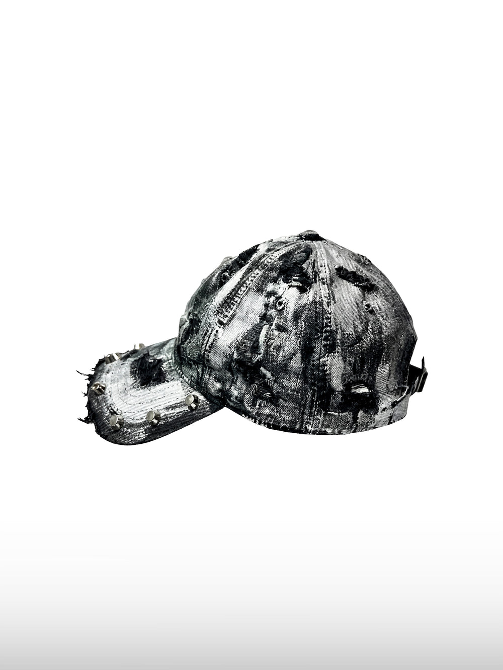 Șapcă grunge argintie