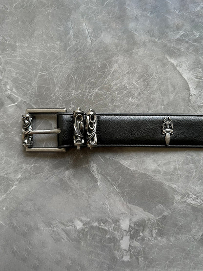 925 Silver Leather Belt