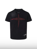 T-shirt met ingesneden uitsparingen