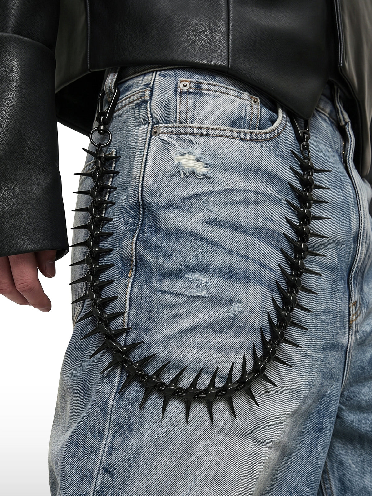 Spiked Fishbone Waist Chain