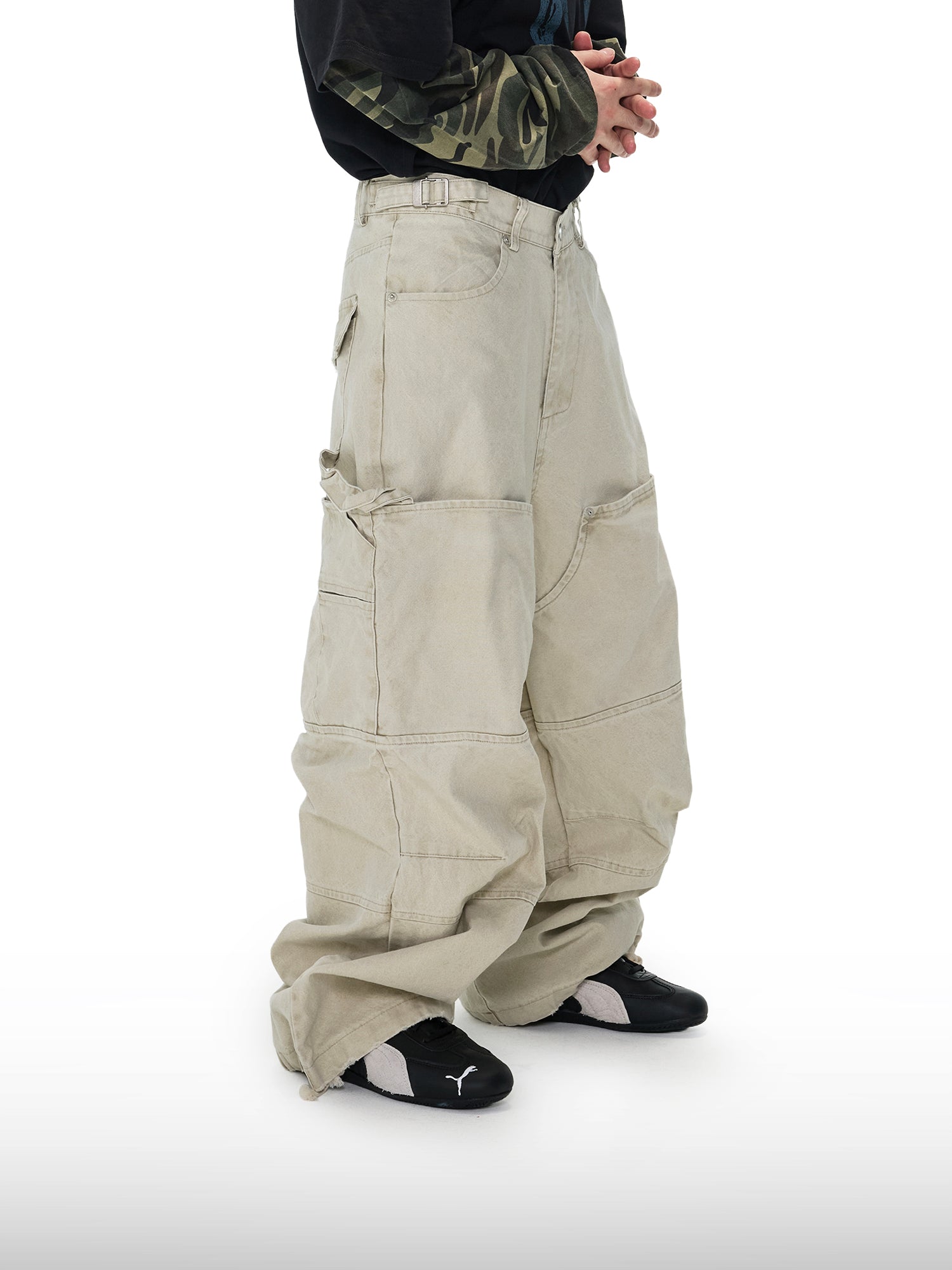 Pantalon couleur pierre