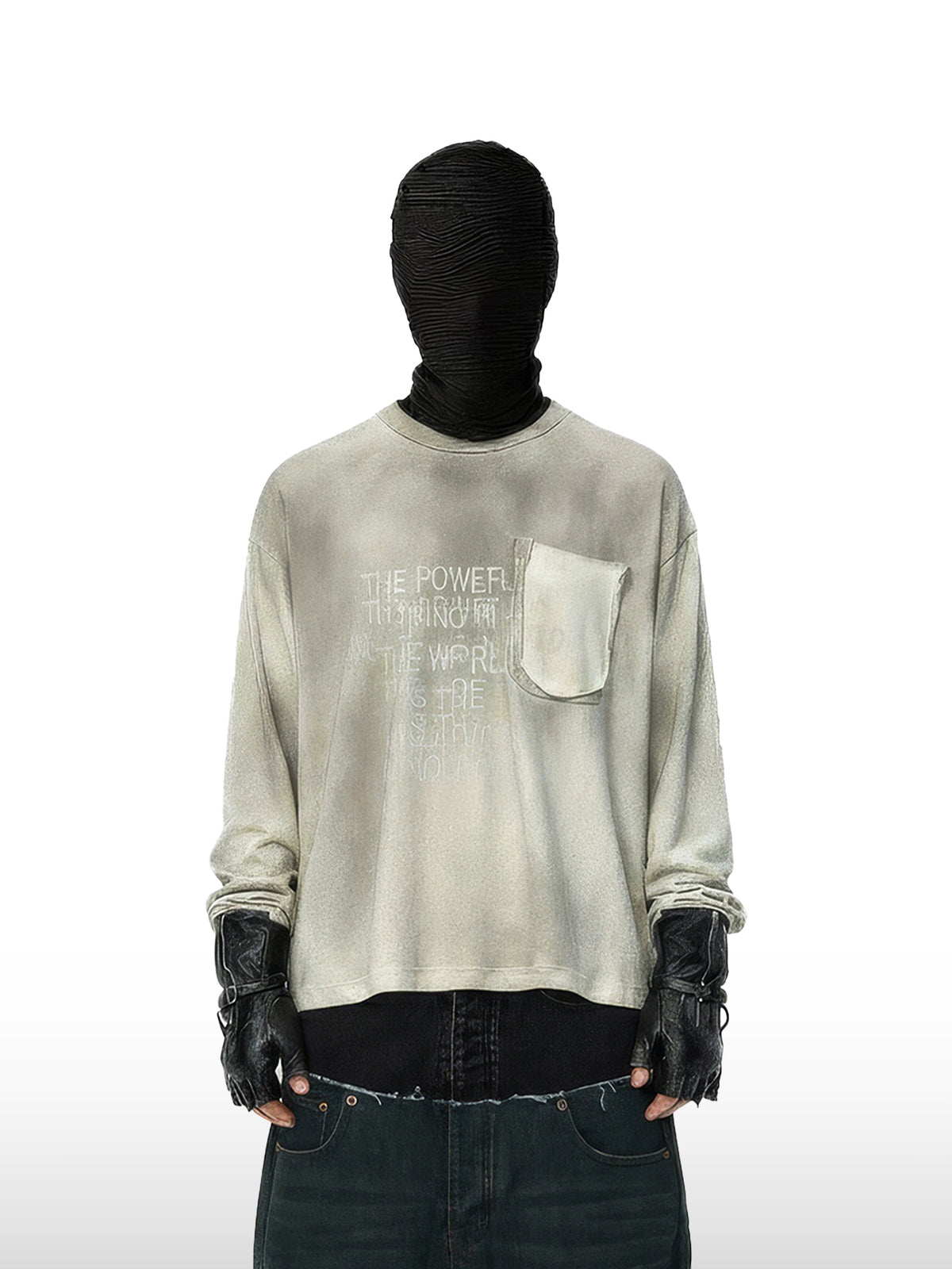 Stonewash Text Tee