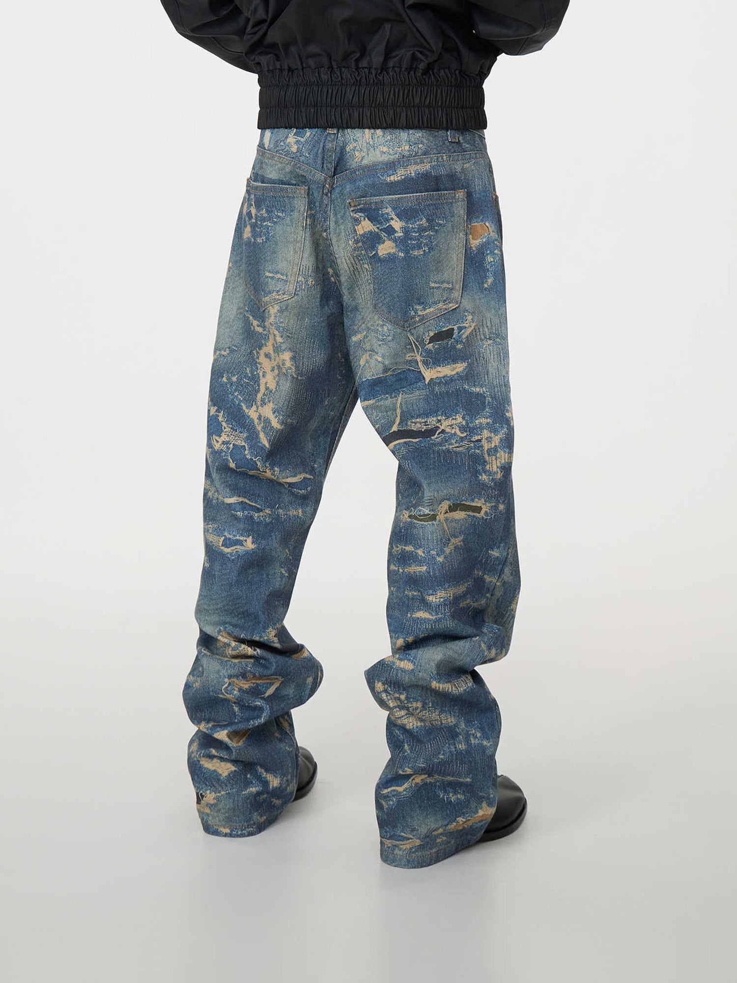 Jeans d'arte stressati