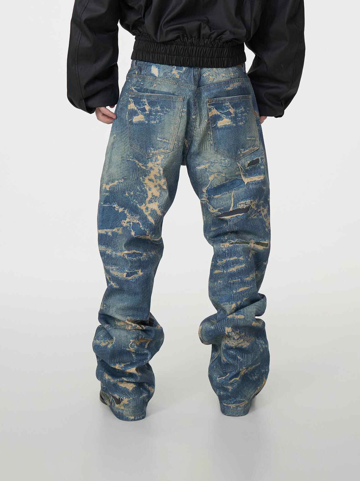 Jeans d'arte stressati