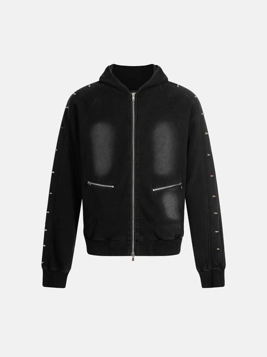 Studded Hoodie Jacket