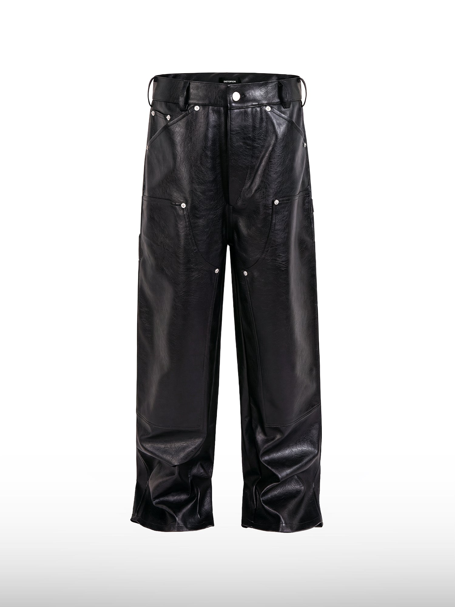 Studded Leather Jeans