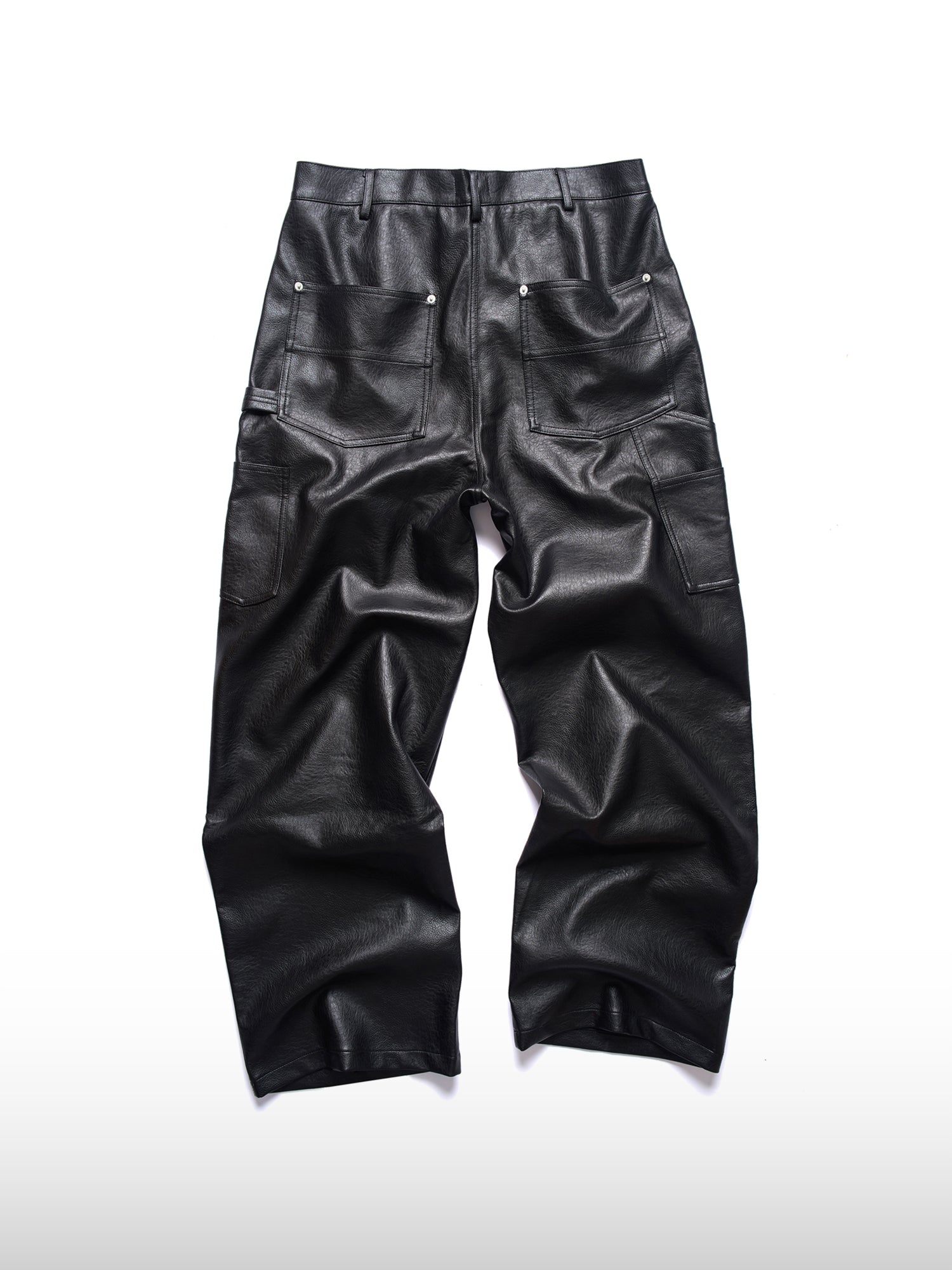 Leren broek met studs