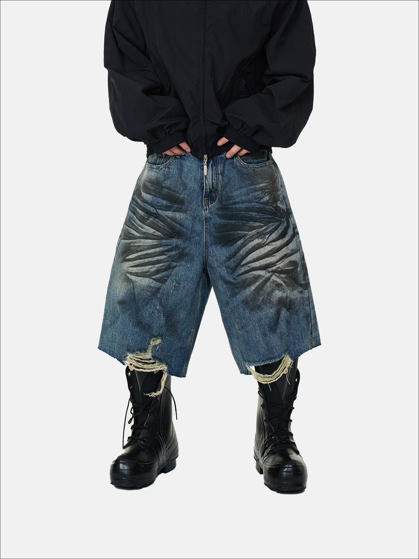 Pantaloncini vintage in difficoltà