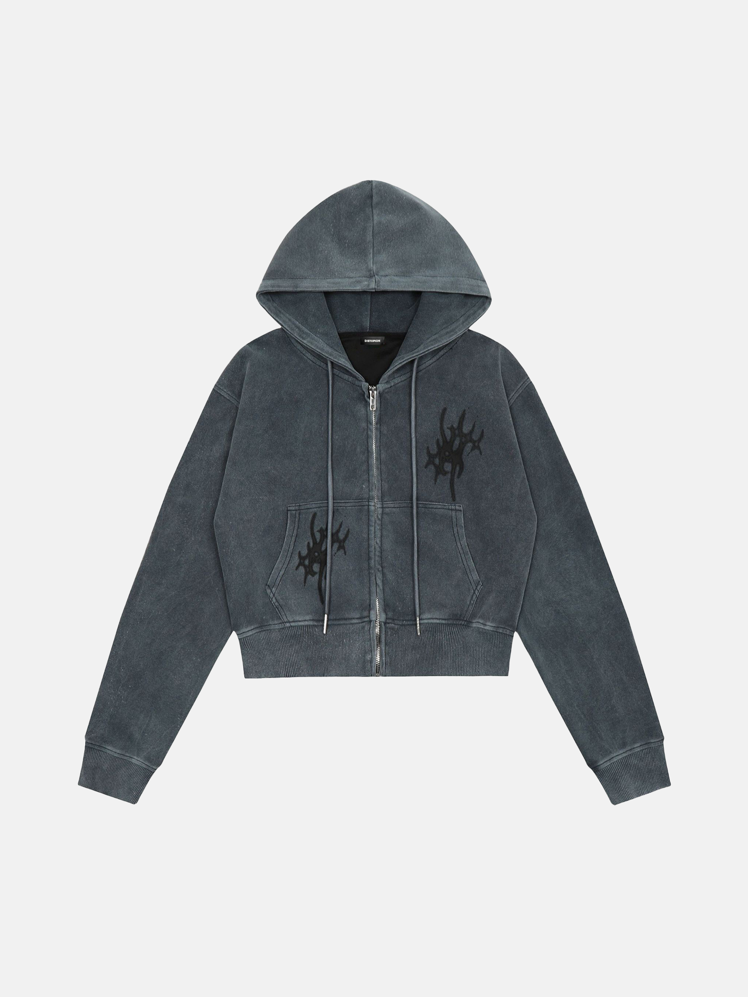 Sprana gotycka bluza z kapturem