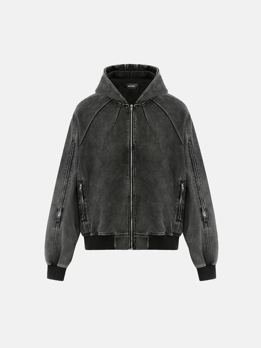 Washed Hoodie Jacket