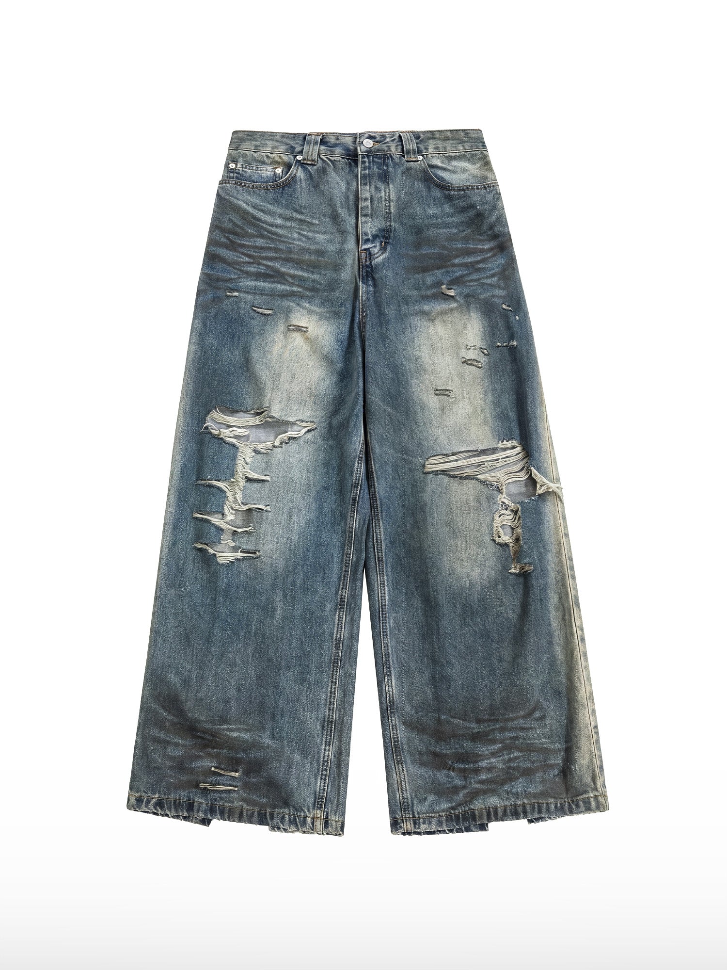 Verweerde wijde jeans