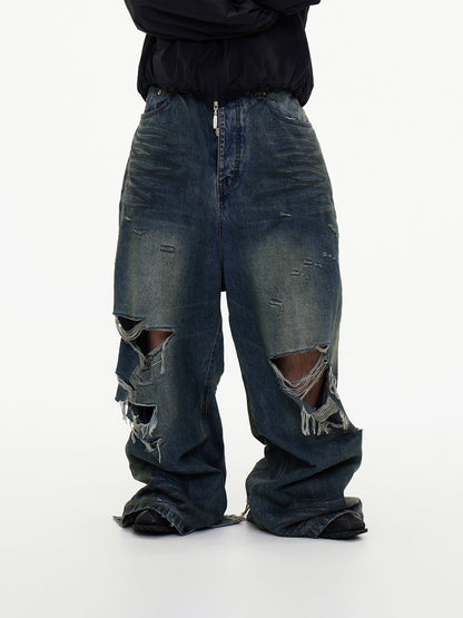 Wrecked Wide Jeans