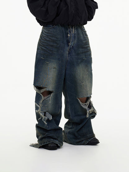 Wrecked Wide Jeans