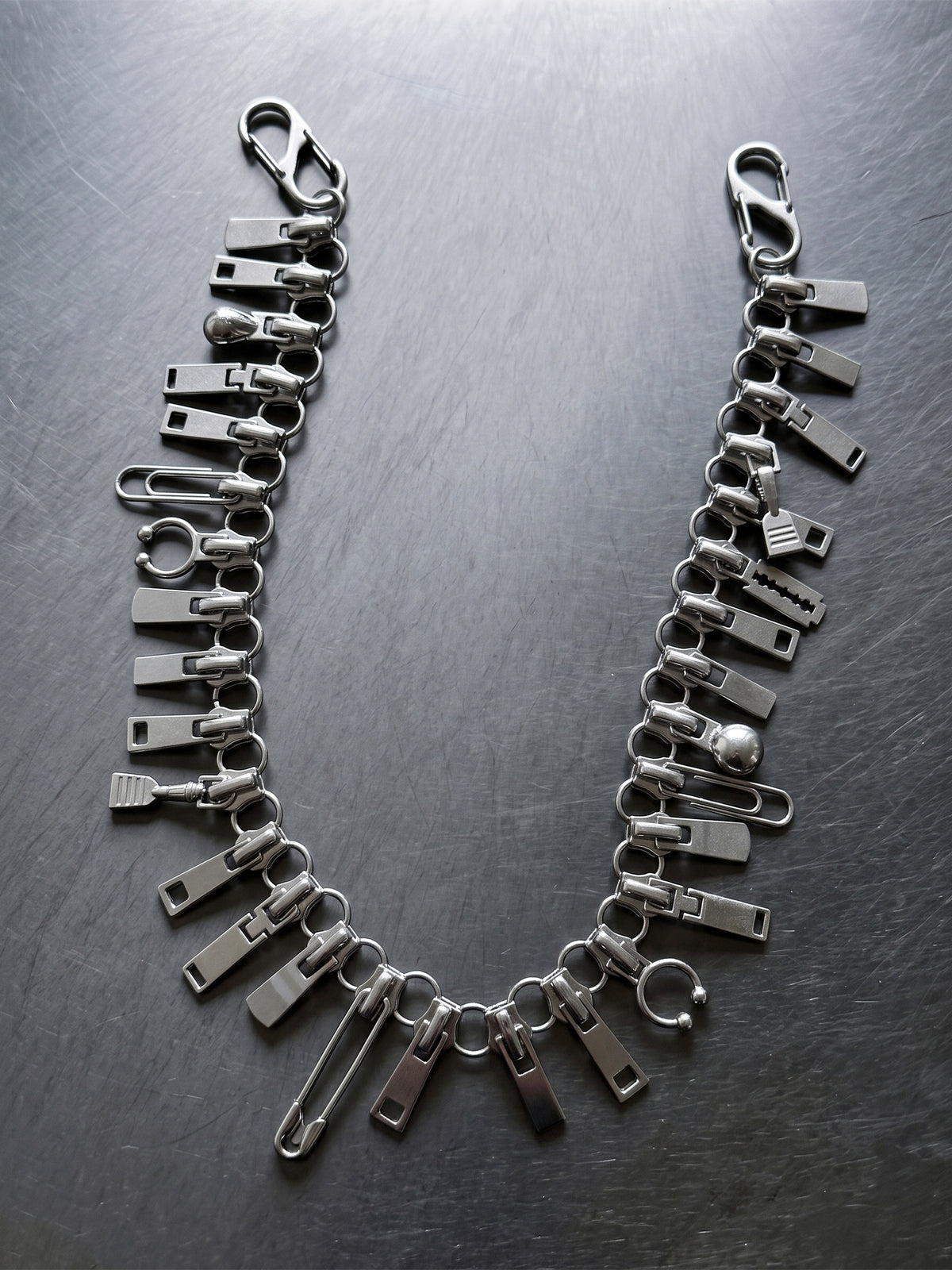 Zipper Charm Waist Chain