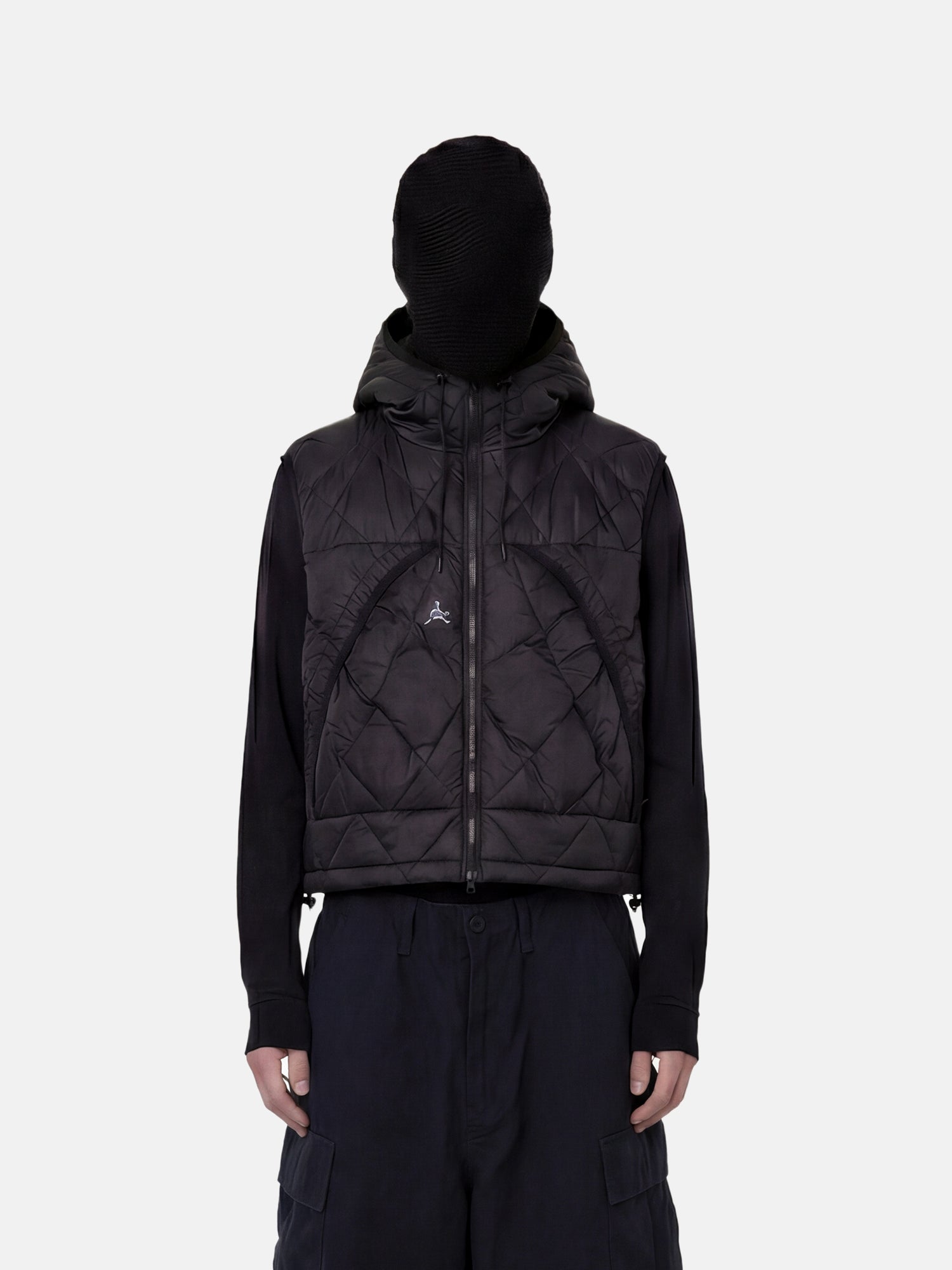 Glacier Diamond Quilt Hooded Vest